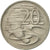 Moneta, Australia, Elizabeth II, 20 Cents, 1970, BB+, Rame-nichel, KM:66