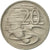 Coin, Australia, Elizabeth II, 20 Cents, 1970, AU(50-53), Copper-nickel, KM:66