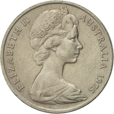 Coin, Australia, Elizabeth II, 20 Cents, 1975, AU(50-53), Copper-nickel, KM:66