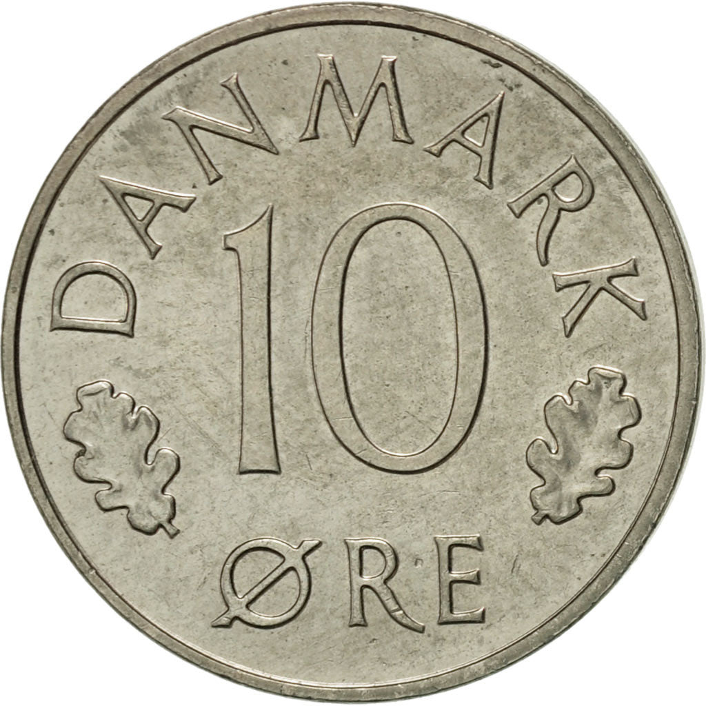 Coin, Denmark, Margrethe II, 10 Öre, 1986, Copenhagen, AU(50-53)