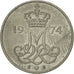 Coin, Denmark, Margrethe II, 10 Öre, 1974, Copenhagen, AU(50-53)