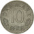 Moneda, Dinamarca, Margrethe II, 10 Öre, 1974, Copenhagen, MBC+, Cobre -
