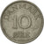 Coin, Denmark, Frederik IX, 10 Öre, 1958, Copenhagen, EF(40-45), Copper-nickel