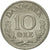 Coin, Denmark, Frederik IX, 10 Öre, 1961, Copenhagen, AU(50-53), Copper-nickel