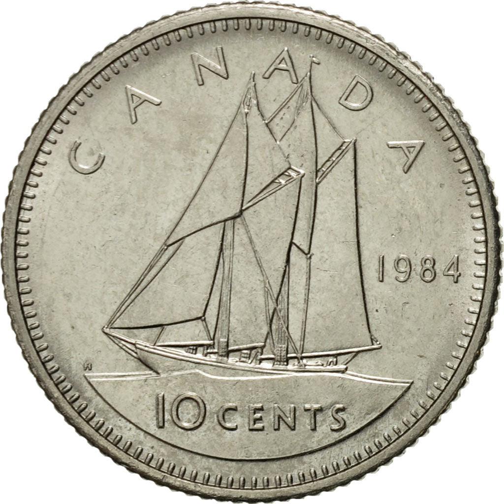 Monnaie, Canada, Elizabeth II, 10 Cents, 1984, Royal Canadian Mint, Ottawa, SUP