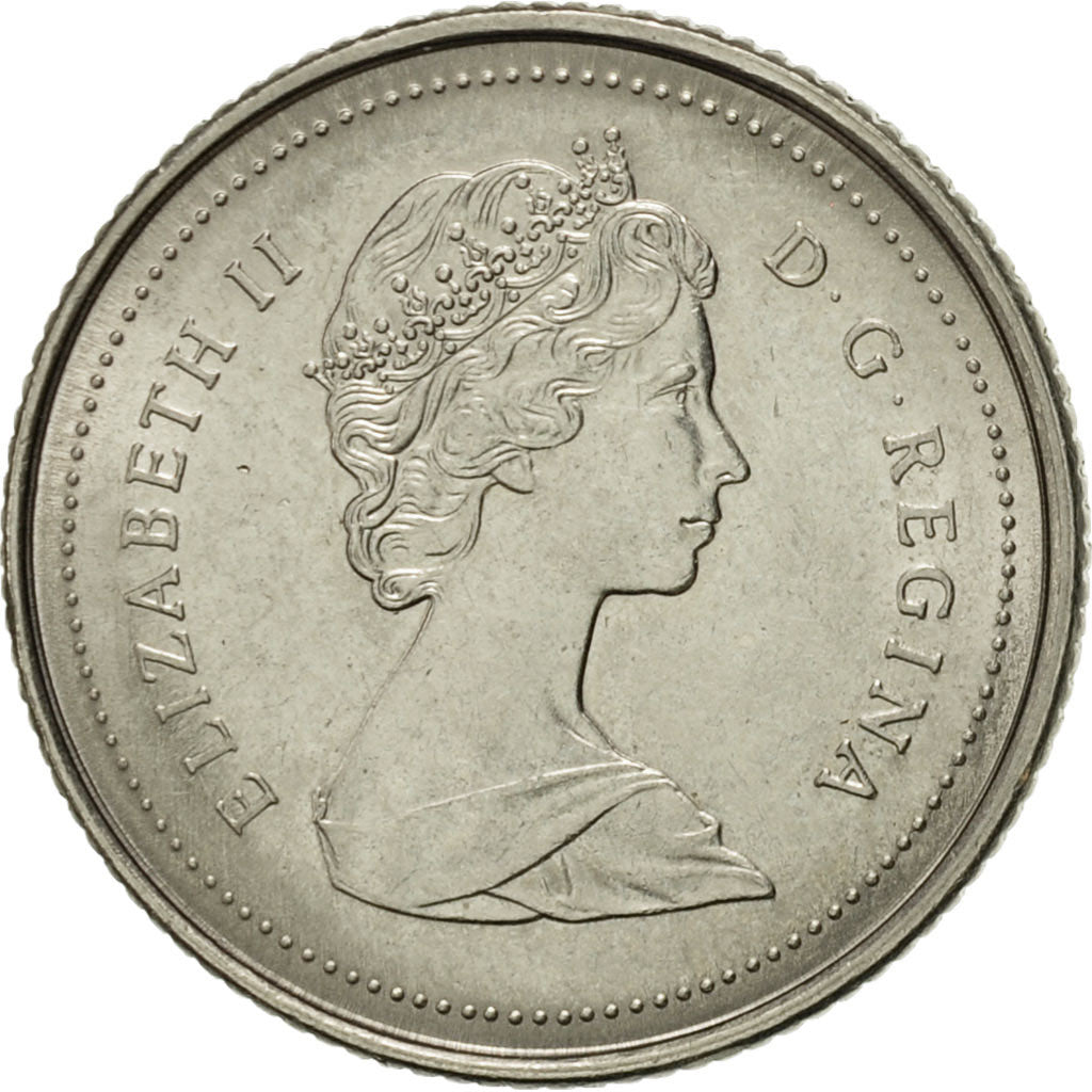 Coin, Canada, Elizabeth II, 10 Cents, 1986, Royal Canadian Mint, Ottawa