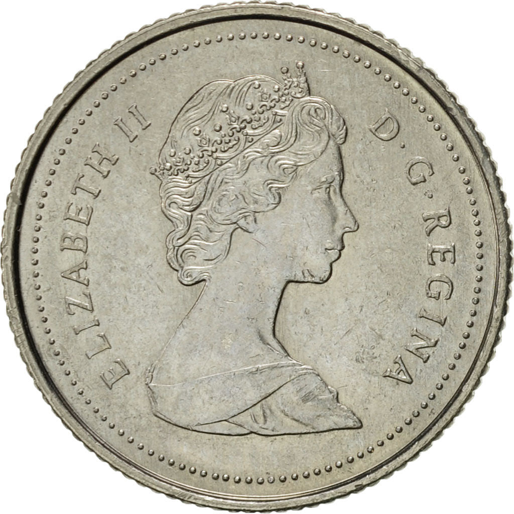 Coin, Canada, Elizabeth II, 10 Cents, 1987, Royal Canadian Mint, Ottawa