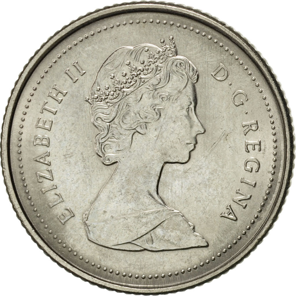 Coin, Canada, Elizabeth II, 10 Cents, 1989, Royal Canadian Mint, Ottawa