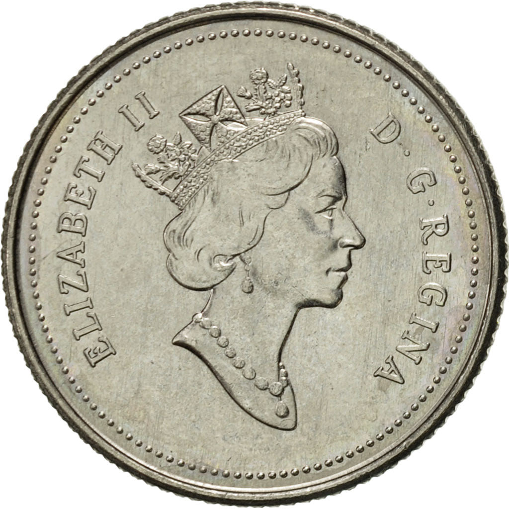 Coin, Canada, Elizabeth II, 10 Cents, 1991, Royal Canadian Mint, Ottawa