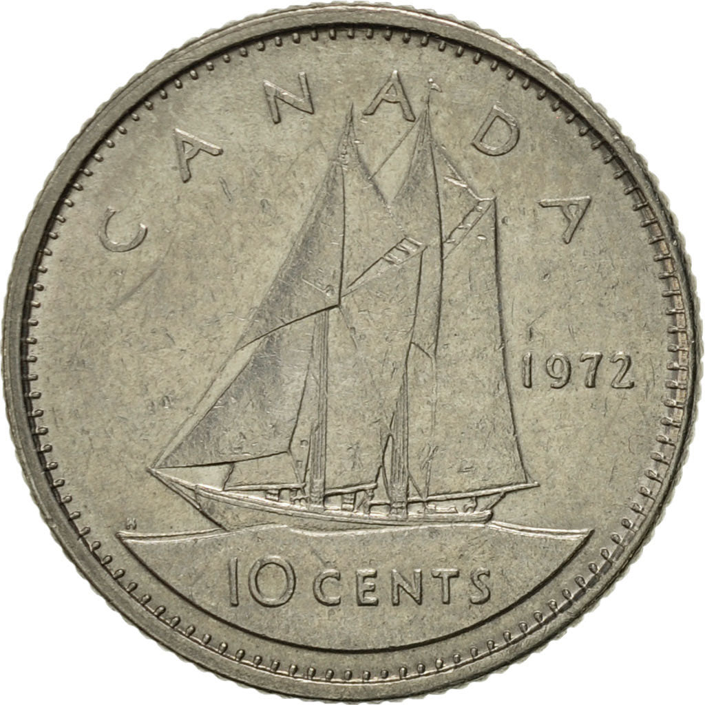 Monnaie, Canada, Elizabeth II, 10 Cents, 1972, Royal Canadian Mint, Ottawa