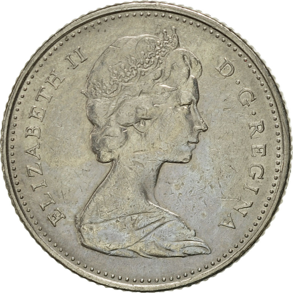 Coin, Canada, Elizabeth II, 10 Cents, 1974, Royal Canadian Mint, Ottawa