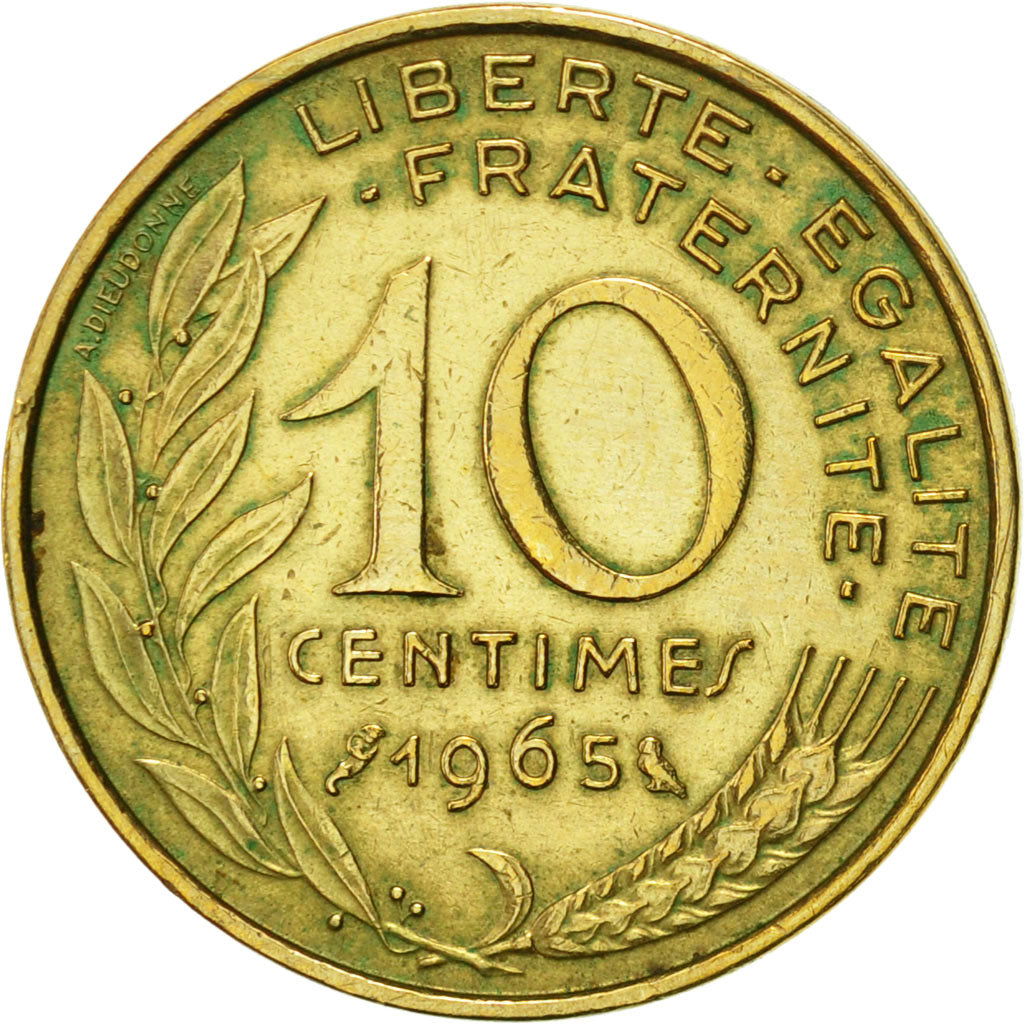 Monnaie, France, Marianne, 10 Centimes, 1965, Paris, TTB+, Aluminum-Bronze