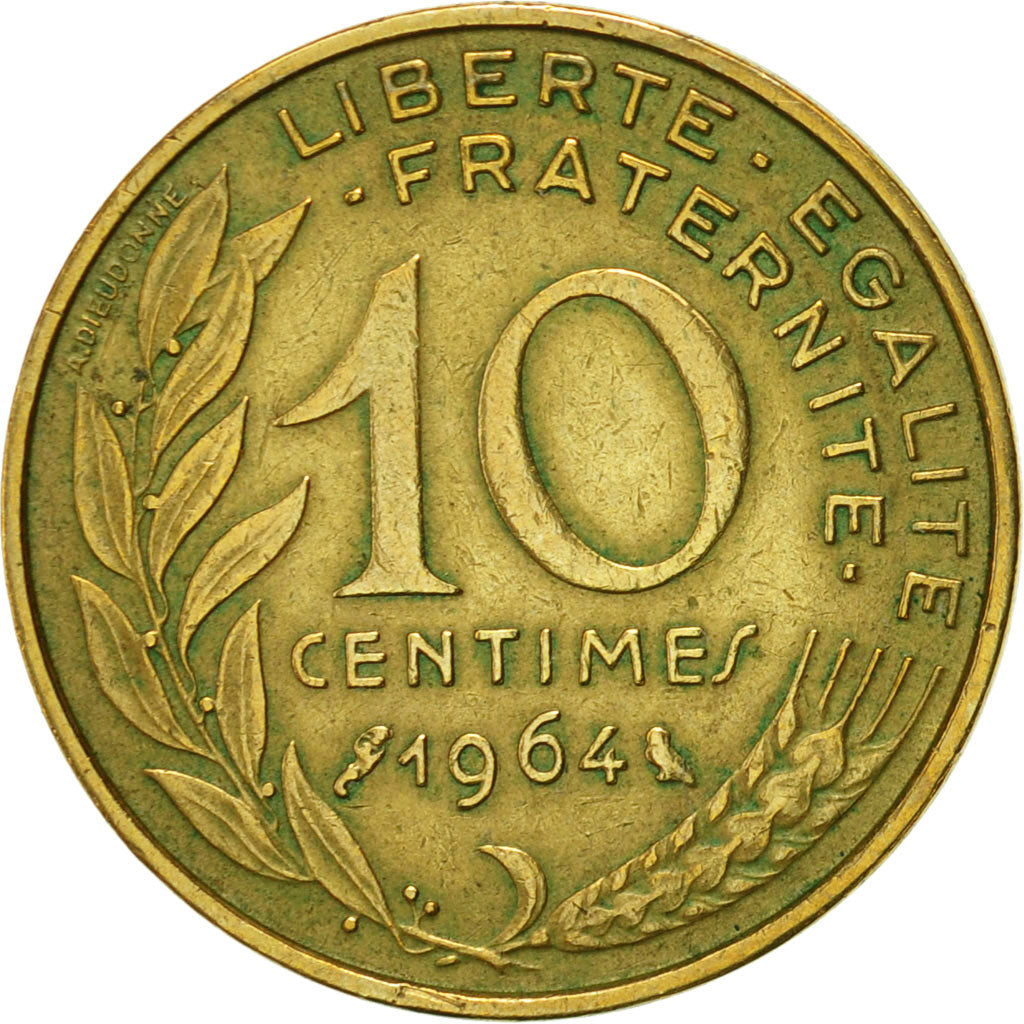 Monnaie, France, Marianne, 10 Centimes, 1964, Paris, TTB+, Aluminum-Bronze