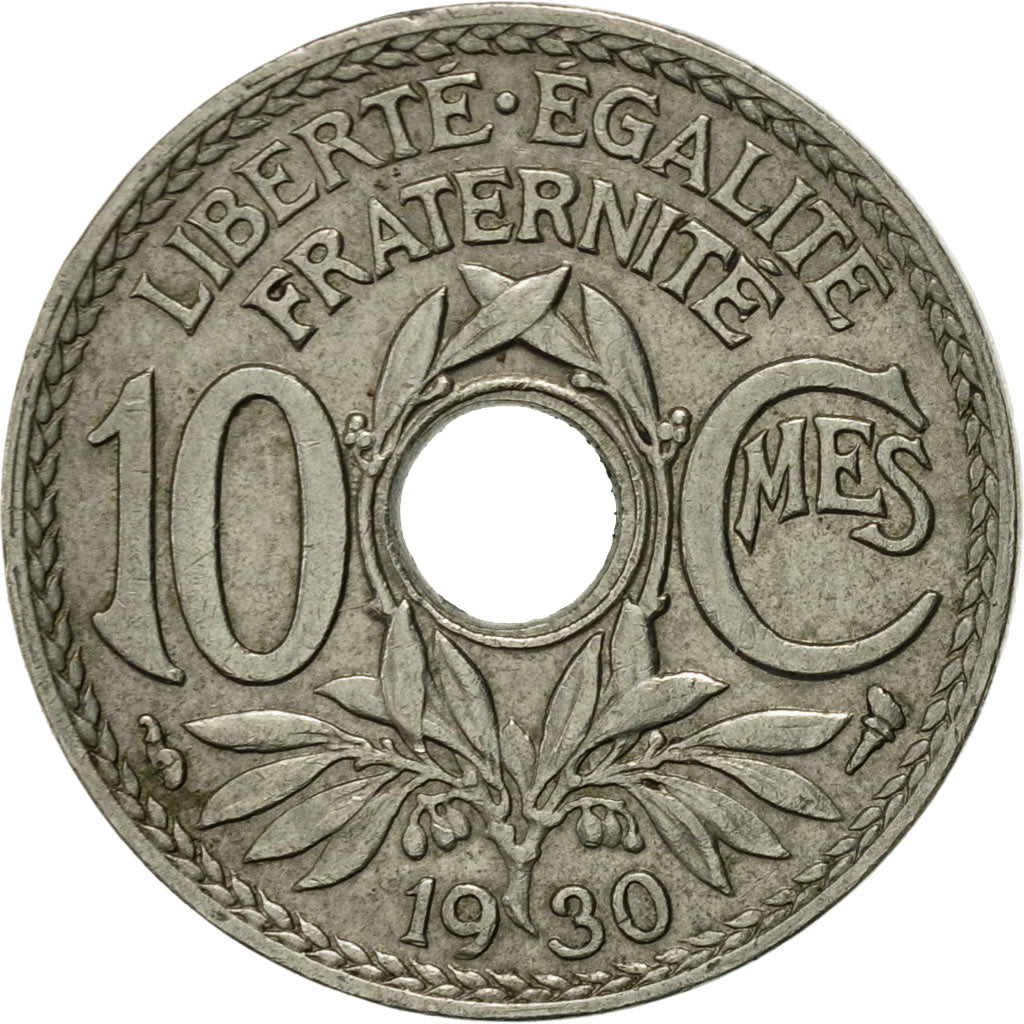Münze, Frankreich, Lindauer, 10 Centimes, 1930, Paris, VZ, Copper-nickel