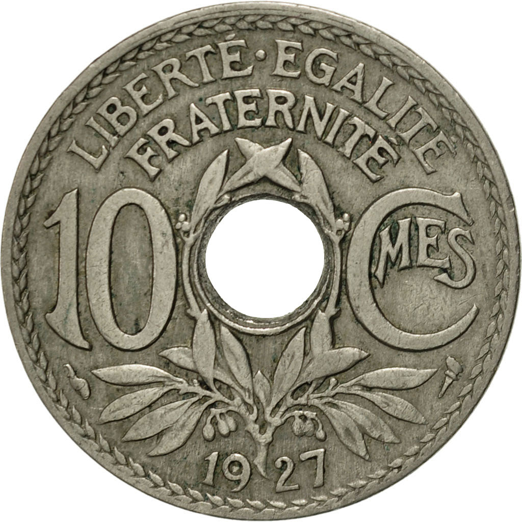 Coin, France, Lindauer, 10 Centimes, 1927, Paris, AU(50-53), Copper-nickel