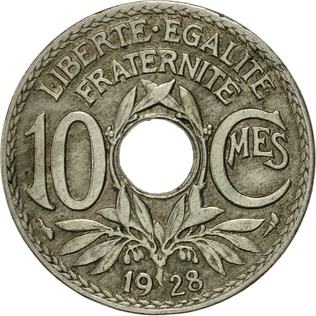 Coin, France, Lindauer, 10 Centimes, 1928, Paris, EF(40-45), Copper-nickel