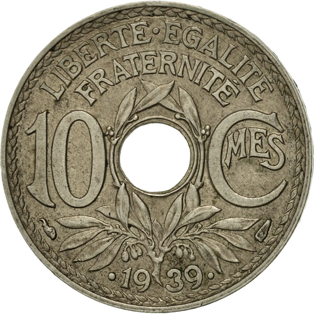 Coin, France, Lindauer, 10 Centimes, 1939, Paris, EF(40-45), Nickel-Bronze