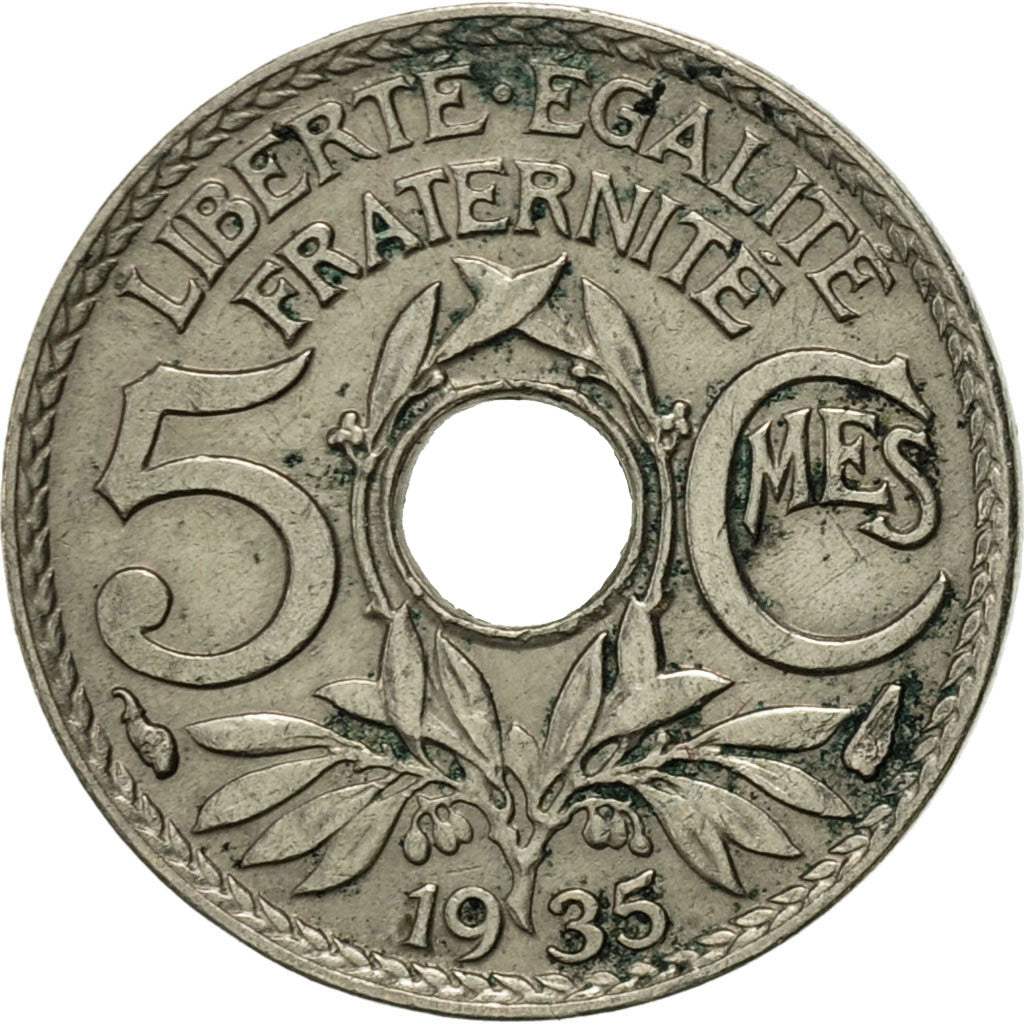 Monnaie, France, Lindauer, 5 Centimes, 1935, Paris, TTB+, Copper-nickel, KM:875