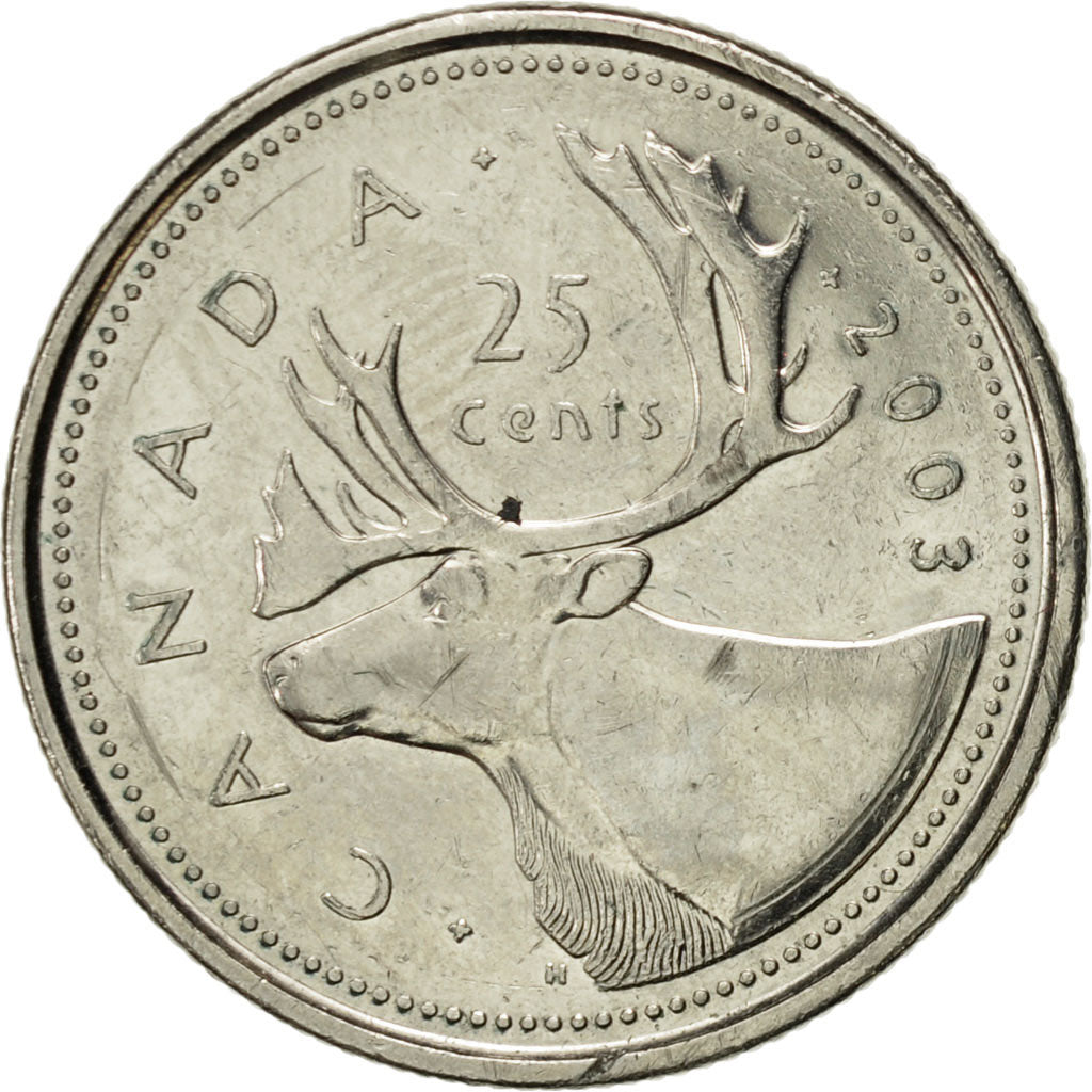 Coin, Canada, Elizabeth II, 25 Cents, 2003, Royal Canadian Mint, AU(55-58)