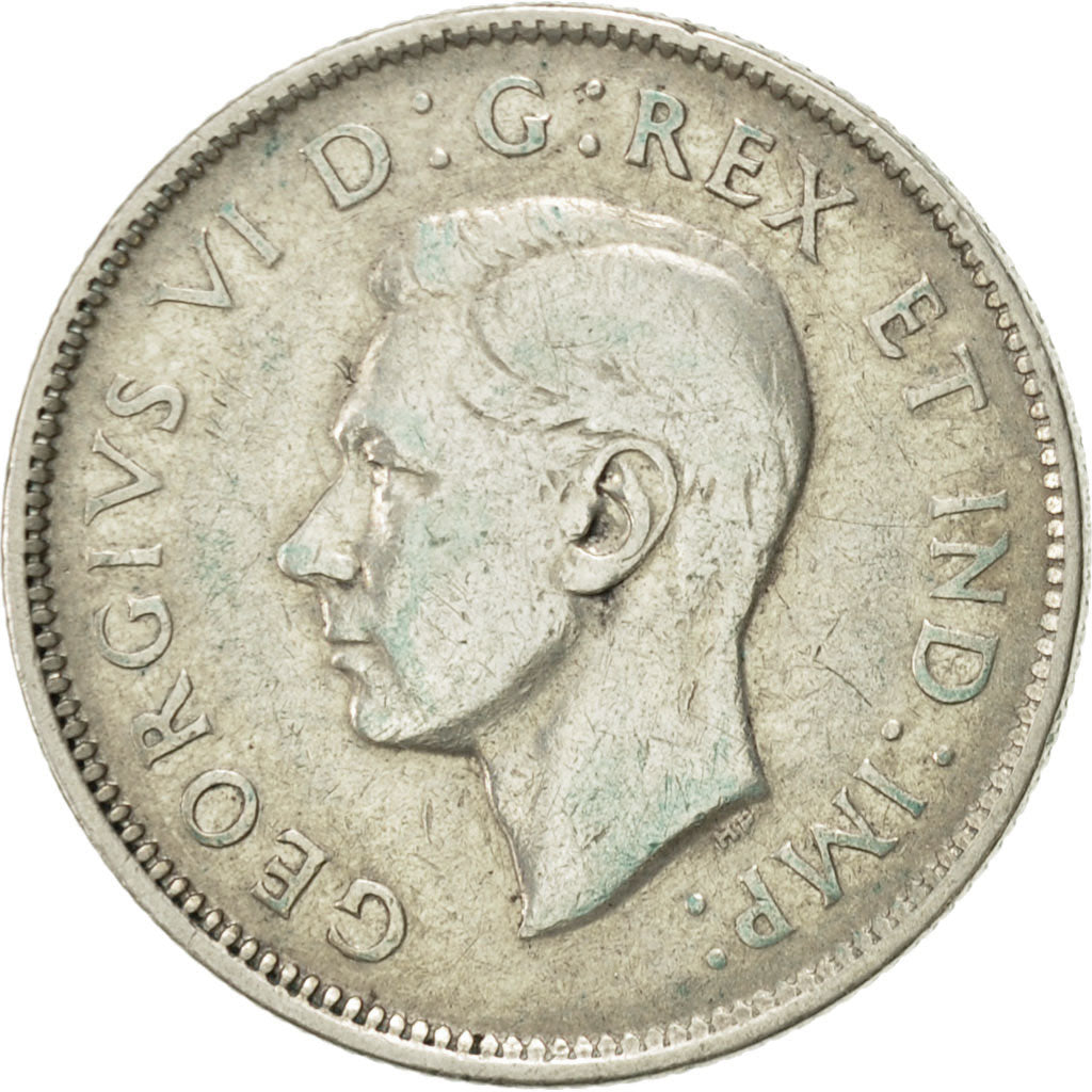 Canada, George VI, 25 Cents, 1947, Royal Canadian Mint, Ottawa, EF(40-45)