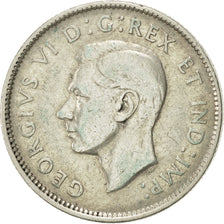 Canada, George VI, 25 Cents, 1947, Royal Canadian Mint, Ottawa, EF(40-45)