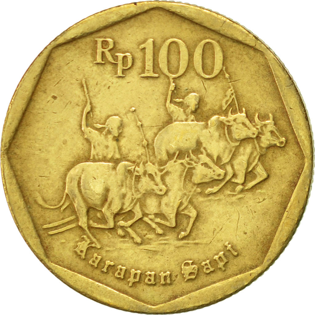Monnaie, Indonésie, 100 Rupiah, 1994, TTB+, Aluminum-Bronze, KM:53