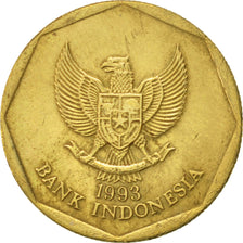 Moneda, Indonesia, 100 Rupiah, 1993, MBC+, Aluminio - bronce, KM:53