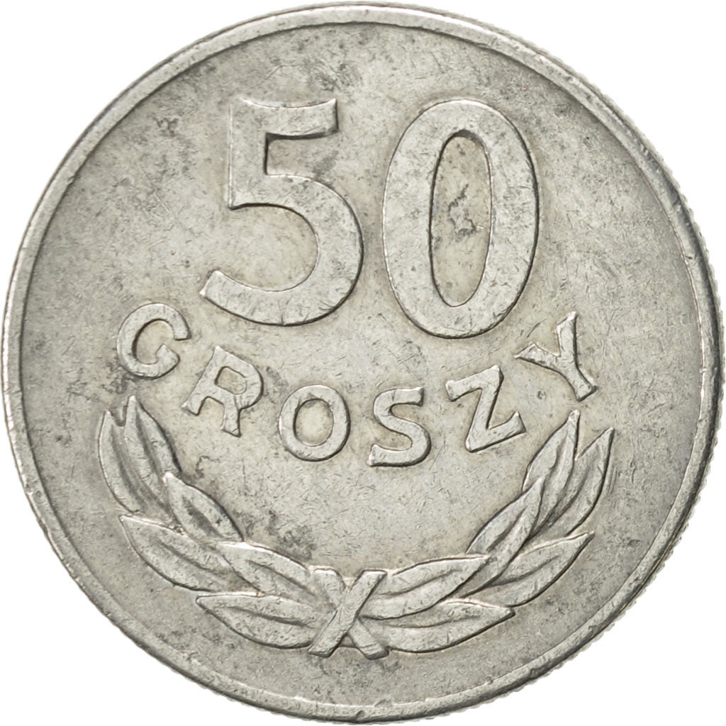 Moneda, Polonia, 50 Groszy, 1978, Warsaw, MBC+, Aluminio, KM:48.1