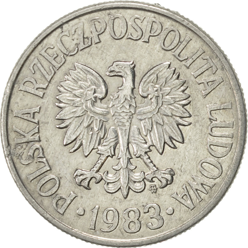 Munten, Polen, 50 Groszy, 1983, Warsaw, PR, Aluminium, KM:48.1