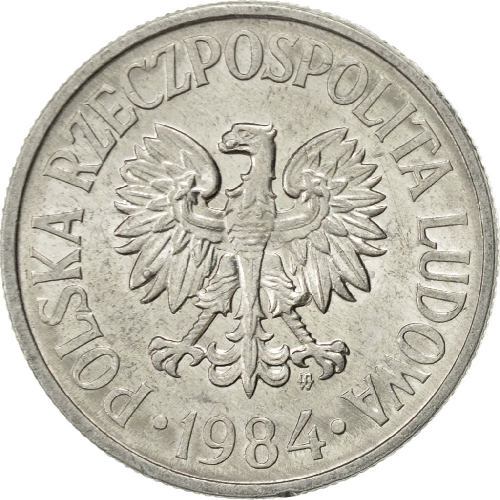 Munten, Polen, 50 Groszy, 1984, Warsaw, PR, Aluminium, KM:48.1