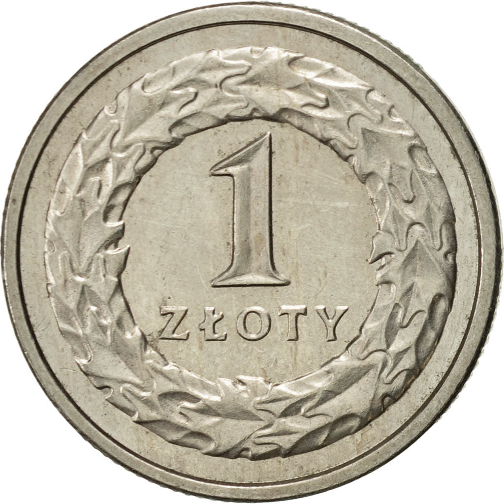 Poland, Zloty, 1990, Warsaw, AU(55-58), Copper-nickel, KM:282