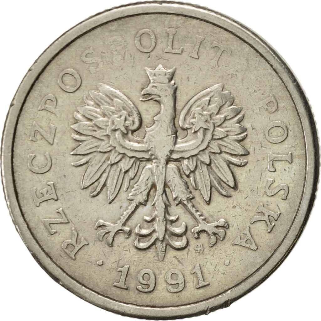 Moneda, Polonia, Zloty, 1991, Warsaw, EBC, Cobre - níquel, KM:282