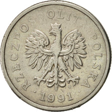 Moneda, Polonia, Zloty, 1991, Warsaw, EBC, Cobre - níquel, KM:282