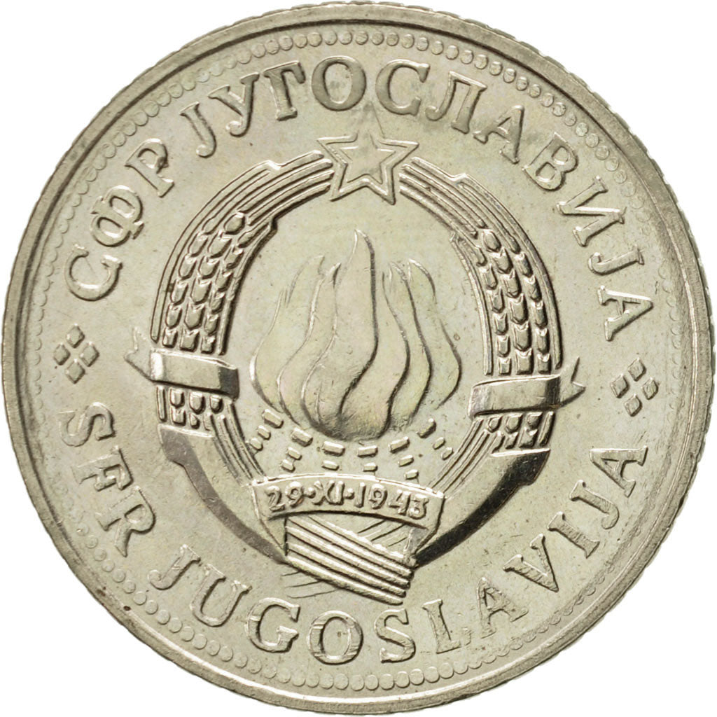 Monnaie, Yougoslavie, 2 Dinara, 1981, SUP, Copper-Nickel-Zinc, KM:57