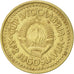 Coin, Yugoslavia, 2 Dinara, 1982, AU(55-58), Nickel-brass, KM:87