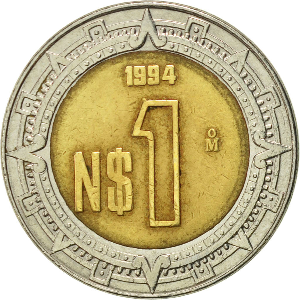 Monnaie, Mexique, Nuevo Peso, 1994, Mexico City, TTB, Bi-Metallic, KM:550