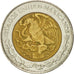 Moneta, Mexico, Peso, 1996, Mexico City, EF(40-45), Bimetaliczny, KM:603
