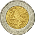 Moneta, Mexico, Peso, 1998, Mexico City, EF(40-45), Bimetaliczny, KM:603