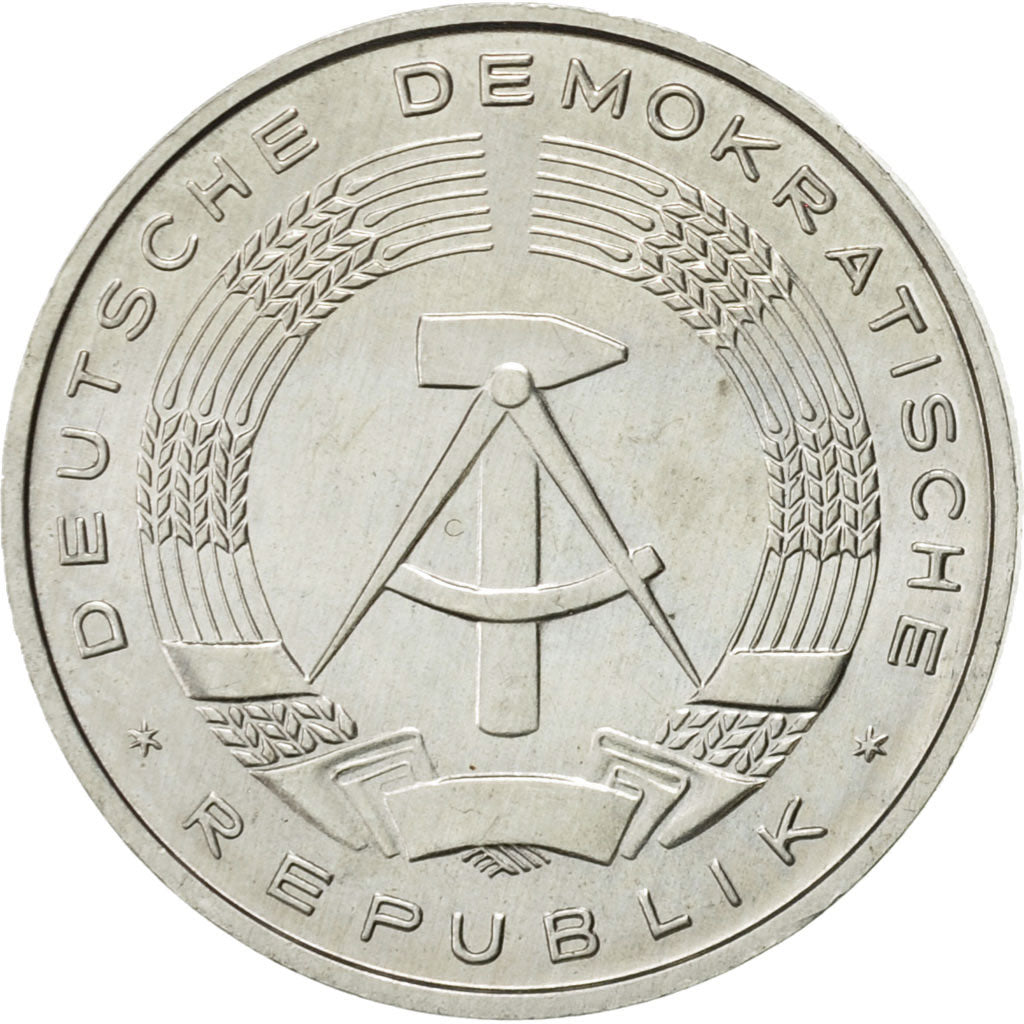 Coin, GERMAN-DEMOCRATIC REPUBLIC, 10 Pfennig, 1983, Berlin, AU(55-58), Aluminum