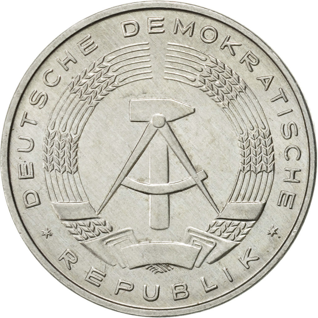 Coin, GERMAN-DEMOCRATIC REPUBLIC, 10 Pfennig, 1982, Berlin, AU(55-58), Aluminum