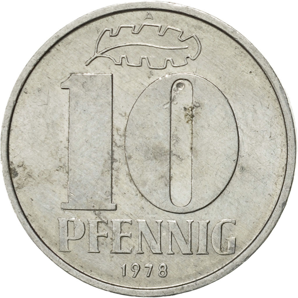 Munten, DUITSE DEMOCRATISCHE REPUBLIEK, 10 Pfennig, 1978, Berlin, ZF+