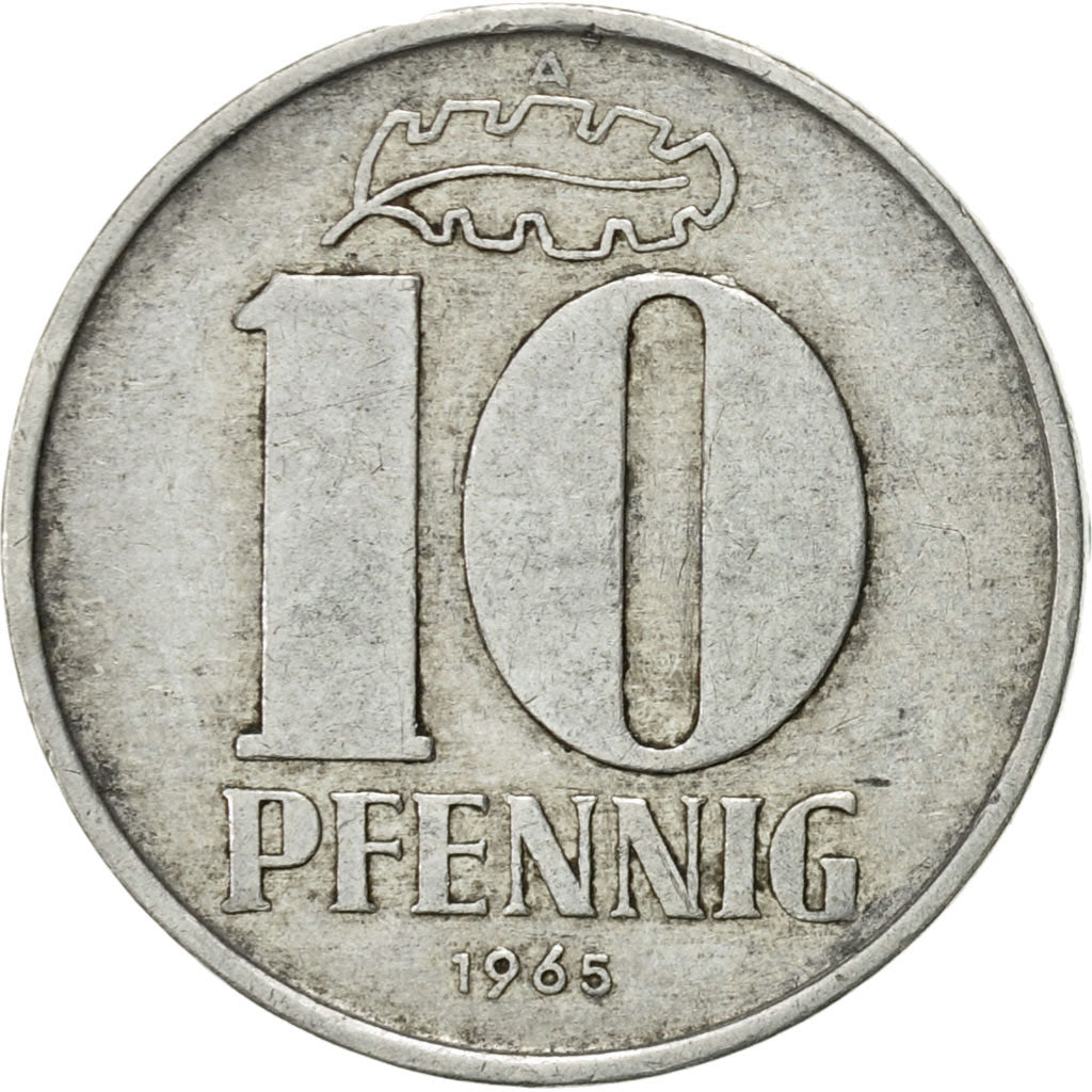 Munten, DUITSE DEMOCRATISCHE REPUBLIEK, 10 Pfennig, 1965, Berlin, ZF+