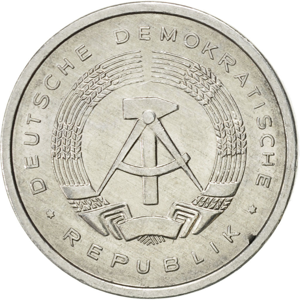 Coin, GERMAN-DEMOCRATIC REPUBLIC, 5 Pfennig, 1981, Berlin, AU(55-58), Aluminum
