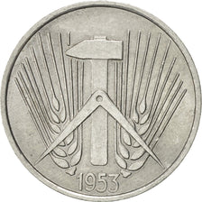 GERMAN-DEMOCRATIC REPUBLIC, 5 Pfennig, 1953, Berlin, AU(55-58), Aluminum, KM:6