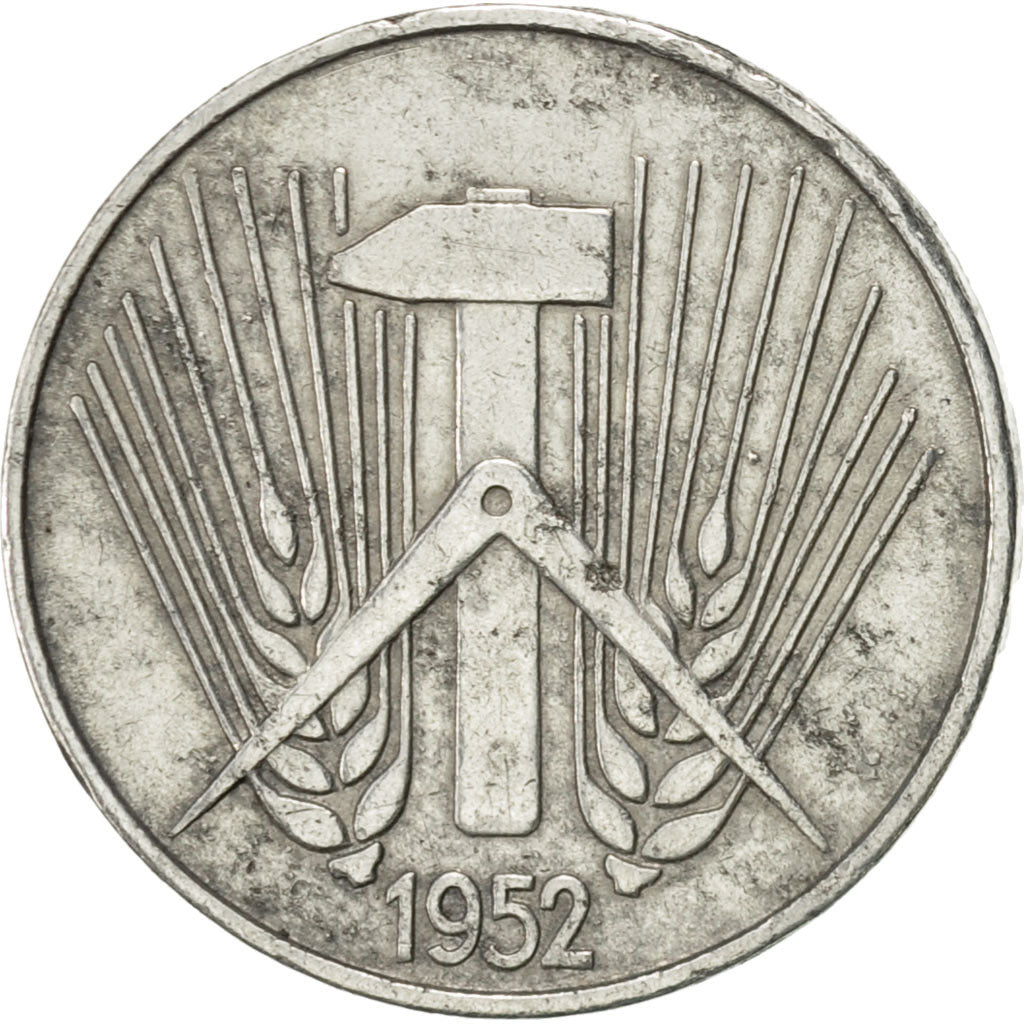 GERMAN-DEMOCRATIC REPUBLIC, 5 Pfennig, 1952, Berlin, AU(50-53), Aluminum, KM:6