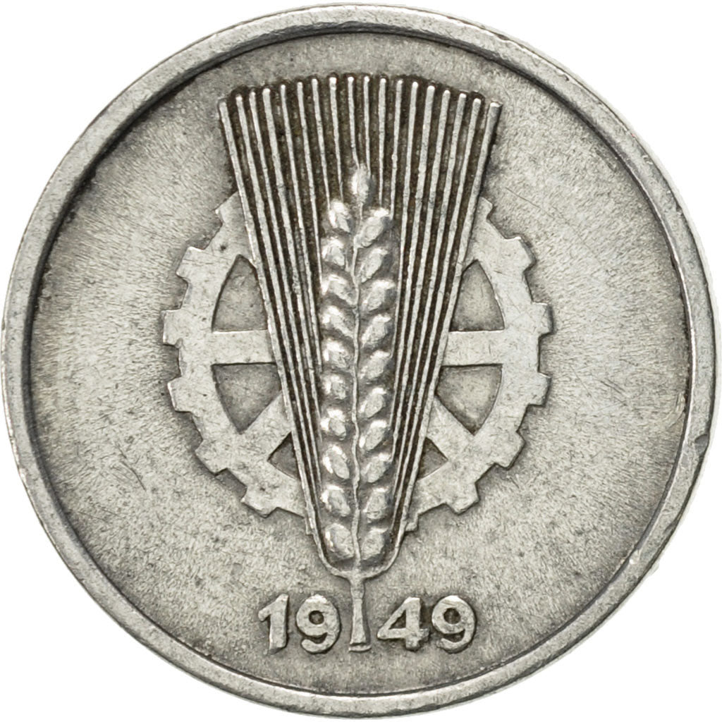 GERMAN-DEMOCRATIC REPUBLIC, 5 Pfennig, 1949, Berlin, TTB+, Aluminium, KM:2