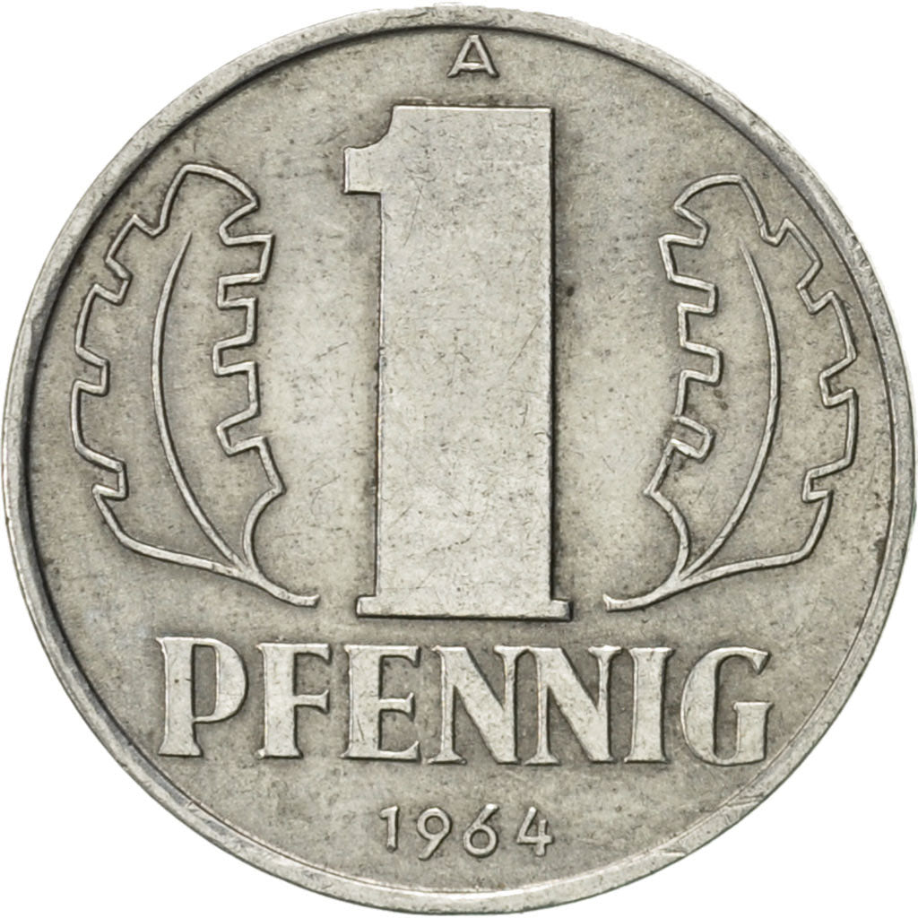 Münze, GERMAN-DEMOCRATIC REPUBLIC, Pfennig, 1964, Berlin, VZ, Aluminium, KM:8.1