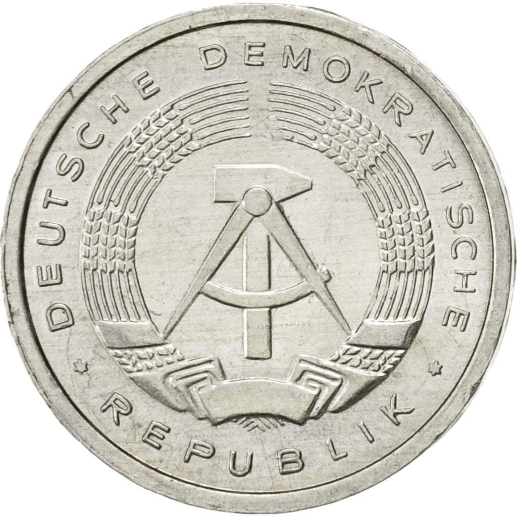 Coin, GERMAN-DEMOCRATIC REPUBLIC, Pfennig, 1982, Berlin, AU(55-58), Aluminum