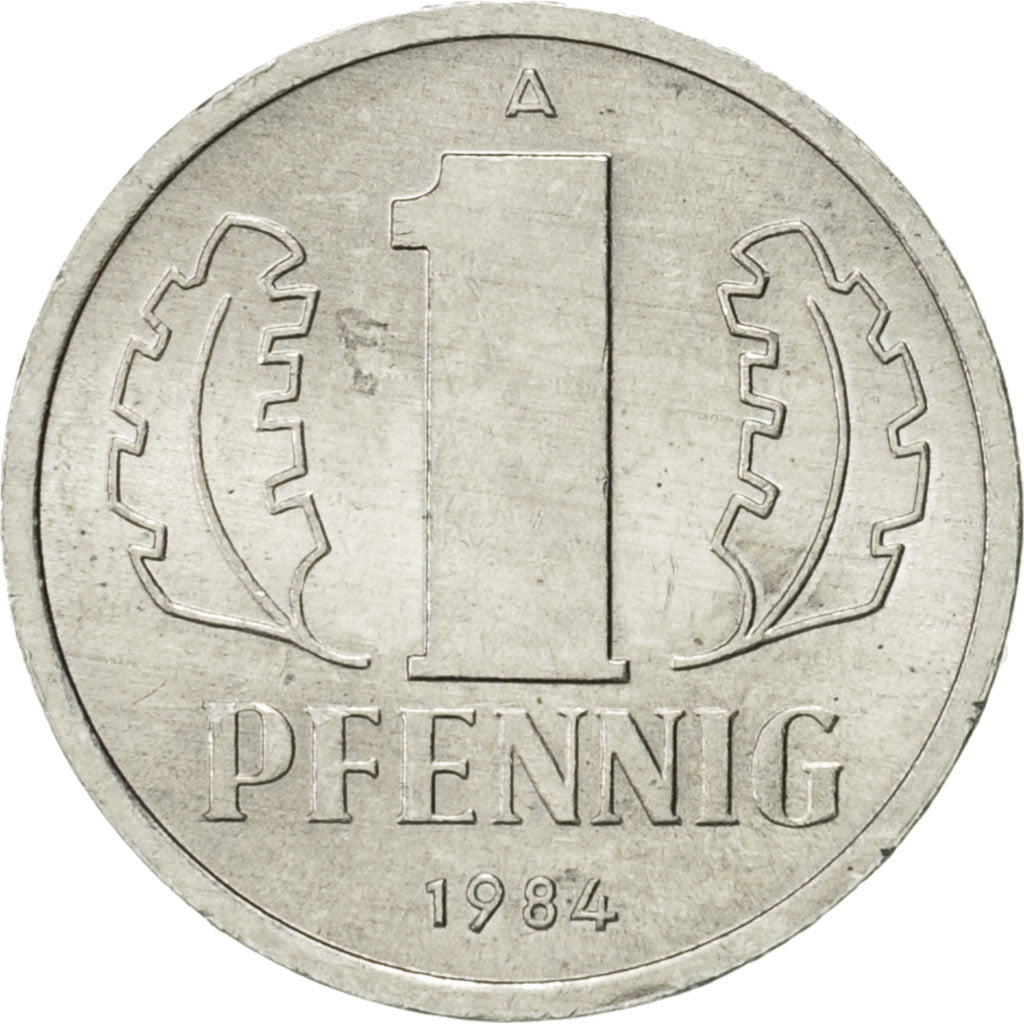 Münze, GERMAN-DEMOCRATIC REPUBLIC, Pfennig, 1984, Berlin, VZ, Aluminium, KM:8.2