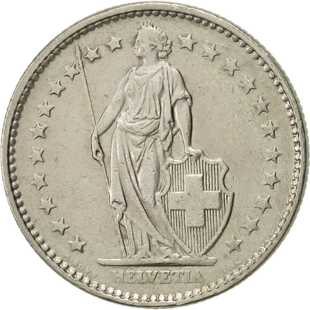 Coin, Switzerland, 2 Francs, 1970, Bern, AU(55-58), Copper-nickel, KM:21a.1